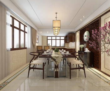 New Chinese Style Dining Room-ID:408264634