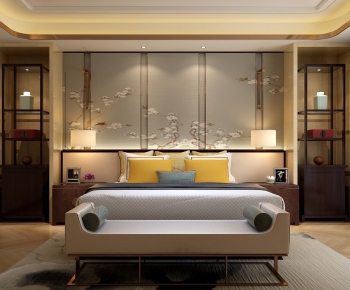 New Chinese Style Bedroom-ID:577320358