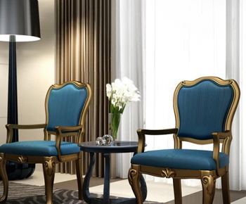 European Style Post Modern Style New Classical Style Single Chair-ID:686062175