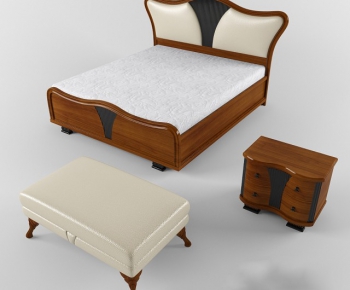 European Style Double Bed-ID:180302456