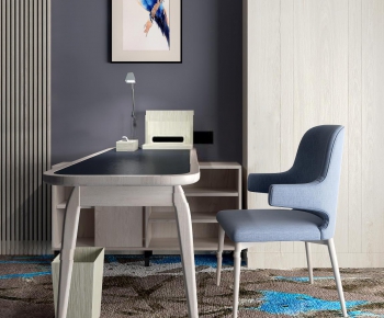 Modern Nordic Style Computer Desk And Chair-ID:925344962