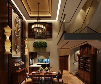 New Chinese Style Dining Room-ID:769885755