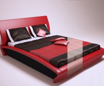 Modern Double Bed-ID:995686898