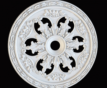 European Style Plaster Carved Top Plate-ID:651946889
