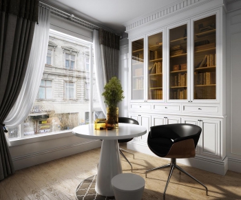 Simple European Style Study Space-ID:485441574