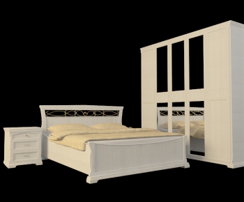 Modern Double Bed-ID:705162613