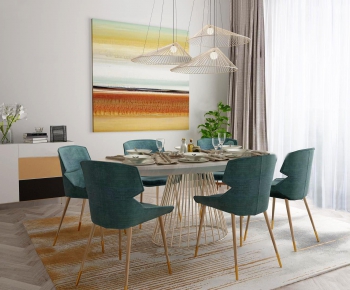 Nordic Style Dining Room-ID:970226273