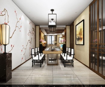 New Chinese Style Dining Room-ID:462761695