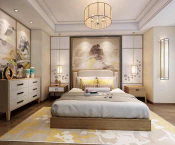 New Chinese Style Bedroom-ID:756358564
