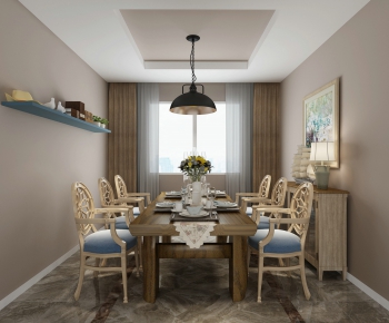 Modern American Style Dining Room-ID:412109658