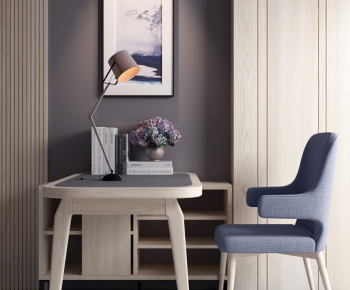 Nordic Style Computer Desk And Chair-ID:469227858