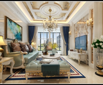 European Style A Living Room-ID:136277362