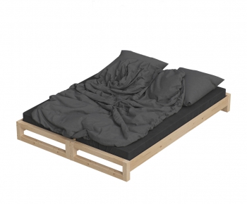 Modern Double Bed-ID:424796964