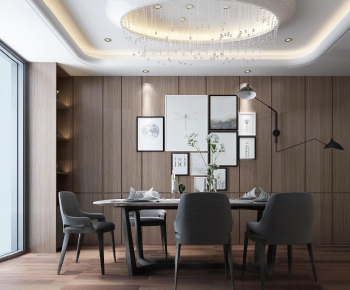 Modern Dining Table And Chairs-ID:439428812