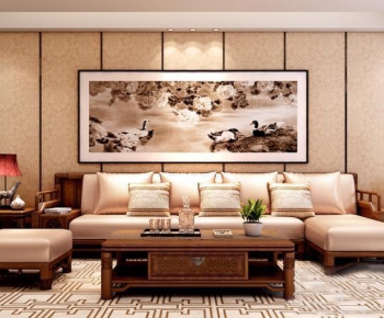 Chinese Style Sofa Combination-ID:823178269