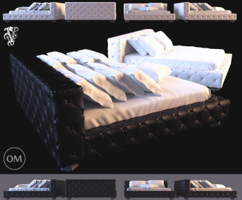 Modern Double Bed-ID:639610452