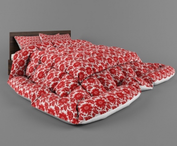 Modern Double Bed-ID:908862926