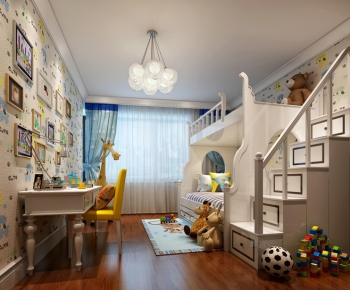 Simple European Style Children's Room-ID:951597837