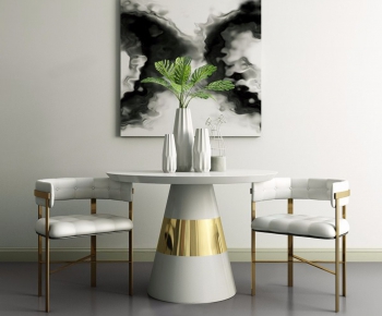 Nordic Style Dining Table And Chairs-ID:834021848