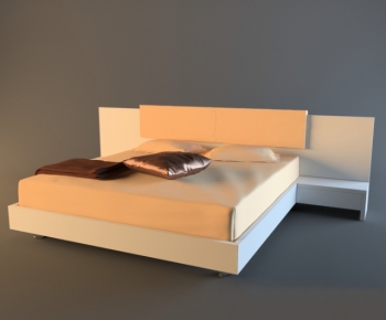 Modern Double Bed-ID:793855966