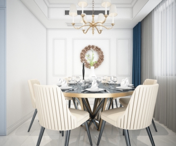 American Style Simple Style Dining Room-ID:311181566