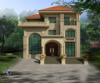 Modern Villa Appearance-ID:110640723