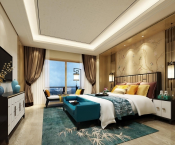 New Chinese Style Bedroom-ID:867257792