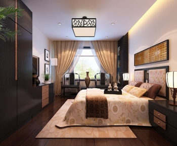Chinese Style Bedroom-ID:114443614