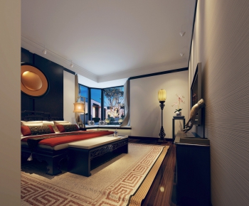 New Chinese Style Bedroom-ID:580103713