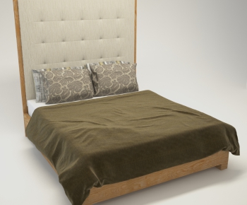 Modern Double Bed-ID:953541776