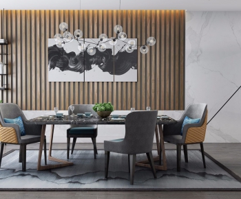 Modern Dining Table And Chairs-ID:157007942