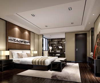 New Chinese Style Bedroom-ID:382601592