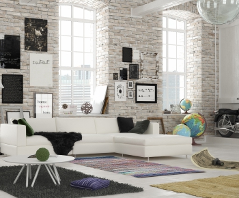 Modern A Living Room-ID:189275374