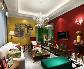 American Style A Living Room-ID:605309111