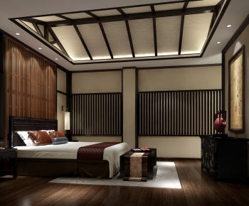 New Chinese Style Bedroom-ID:727054569