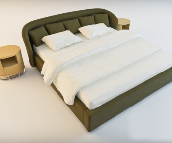Modern Double Bed-ID:910536459