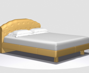 Modern Double Bed-ID:706946746