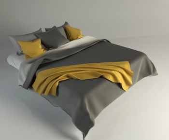 Modern Double Bed-ID:503080438