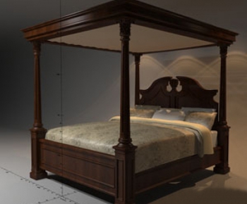 European Style Double Bed-ID:283022934
