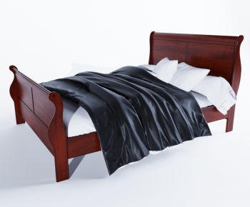 Modern Double Bed-ID:597566958