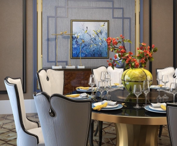 Modern New Chinese Style Dining Table And Chairs-ID:151322423