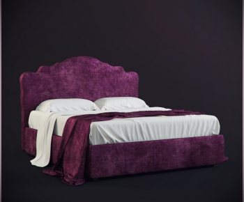Post Modern Style Double Bed-ID:690366468