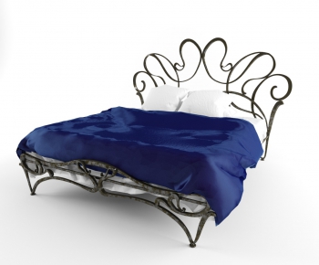 European Style Double Bed-ID:386829128