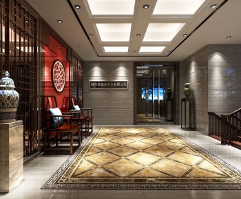 New Chinese Style Corridor/elevator Hall-ID:156456479