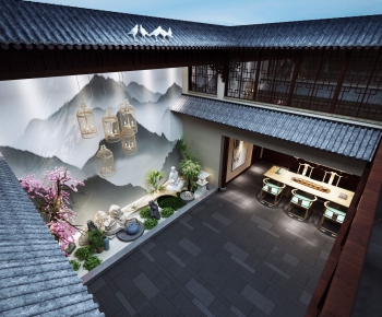 New Chinese Style Courtyard/landscape-ID:989505938
