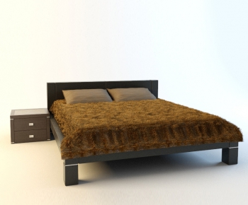 Modern Double Bed-ID:463348221