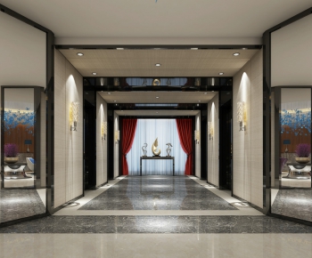 Modern Corridor/elevator Hall-ID:240969131
