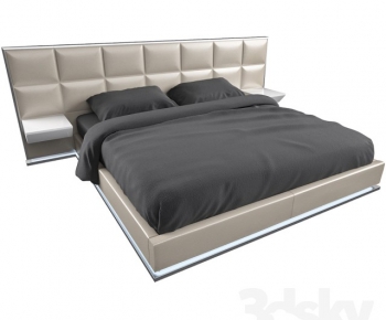 Modern Double Bed-ID:717698196