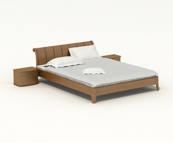 Modern Double Bed-ID:709468481