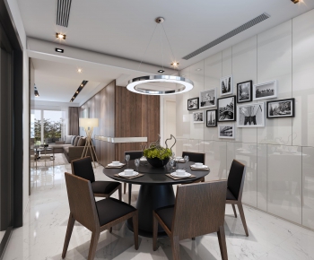 Modern Nordic Style Dining Room-ID:874366827